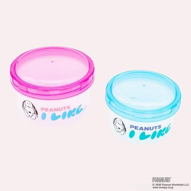 「ラウンド型フードコンテナーS/M ピンク」(1320円)