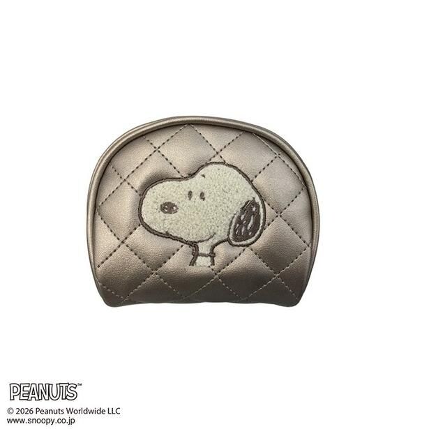 「レディース ポーチ(PEANUTS/シルバー)」(1639円)