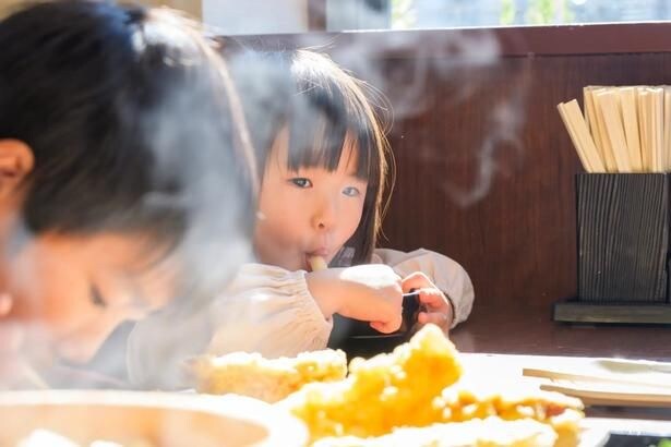 最後においしいうどんやてんぷらを実食!