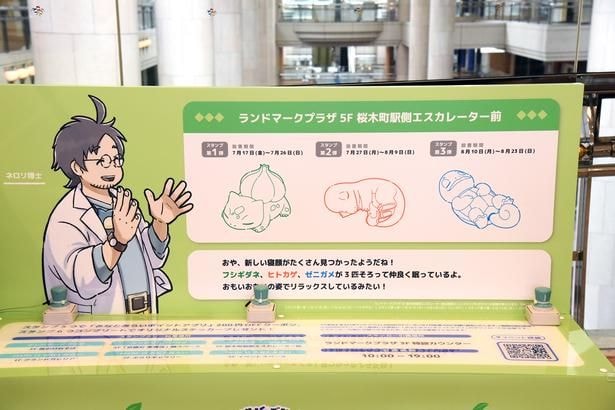 スタンプ台は会場内の全6箇所に設置