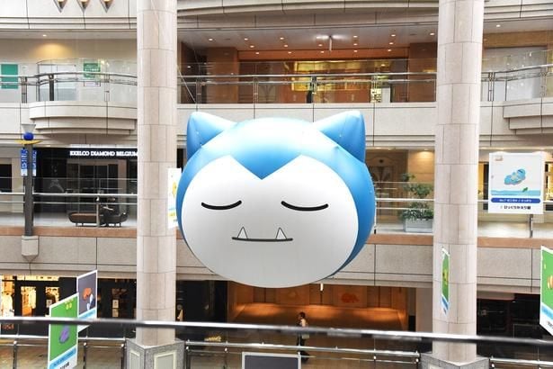 巨大なカビゴンが眠る「おやすみカビゴン広場」