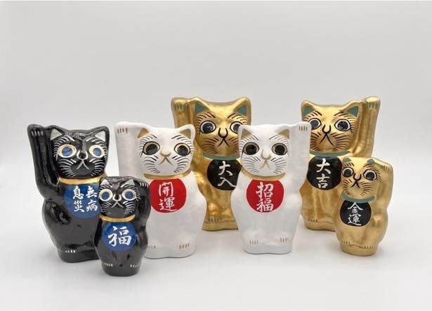 約150年続く高崎の張子の招き猫を、豪徳寺のアトリエで一体ずつ仕上げる「MANEKINEKO TOKYO」