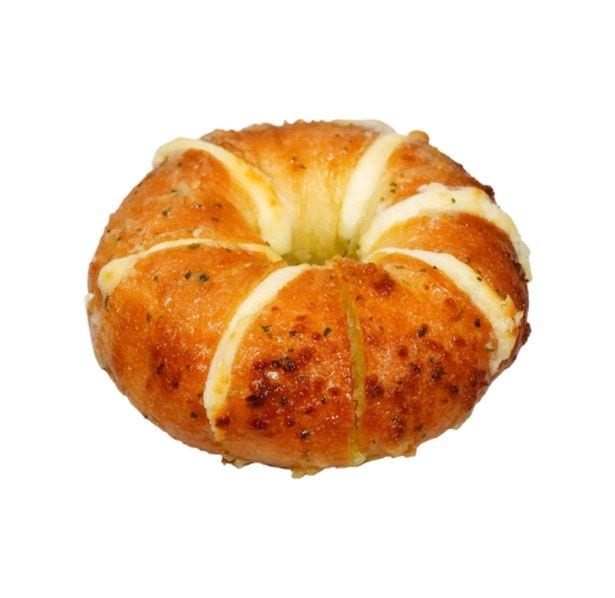 韓国風のもちもち食感が楽しめる「クリームチーズガーリックベーグル」(1個520円)