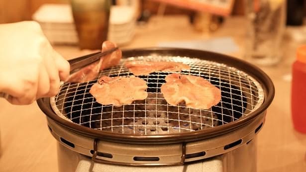 じゅうじゅうと焼いていく