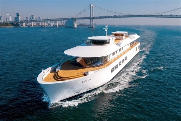 東京湾の最新レストランクルーズ船「海音(AMANE)」2027年デビュー！“大規模”のイメージから“ブティックホテル”な体験に進化
