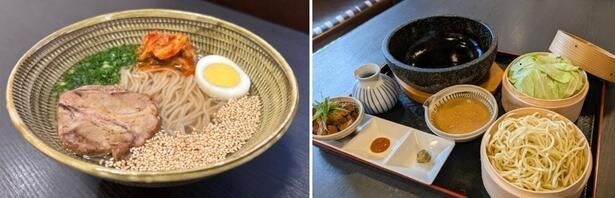 食事処でいただける「別府冷麺(1300円)」や「別府式 石焼きまぜちゃんぽん(1650円)」