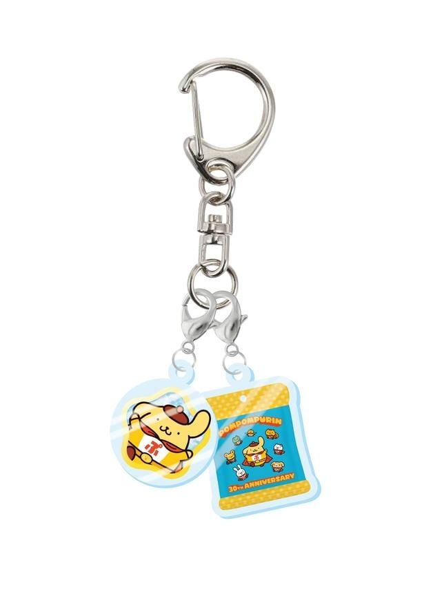 3種類の「限定デジタルバッジ」をコンプリートすると、「ポムフェス」会場で「限定アクリルチャーム」が手に入る! ※画像はイメージです