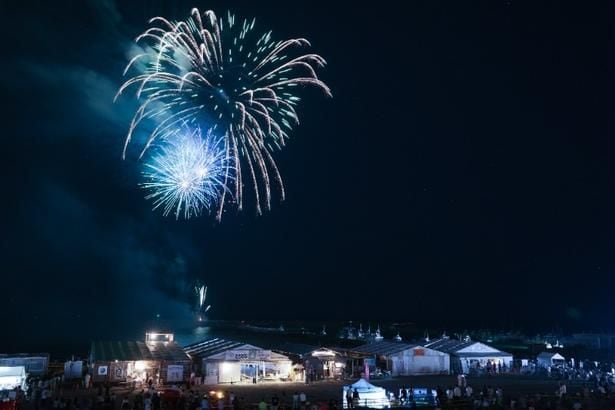 【写真】キリンビールの打ち上げた花火
