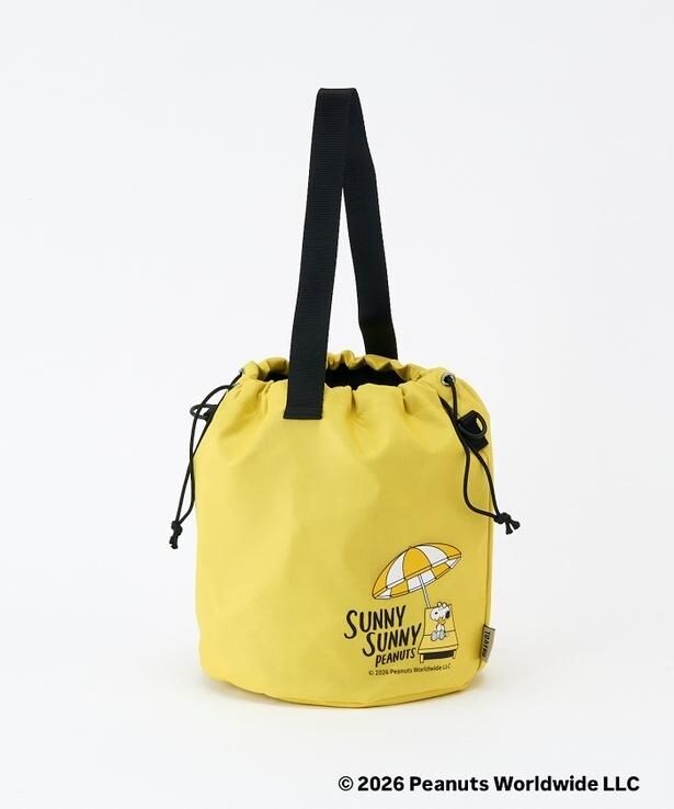 「DRAWSTRING SHOULDER BAG(YELLOW)」(9700円)