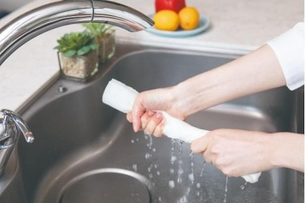 水で洗って繰り返し使えるのがうれしい