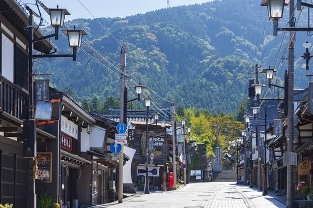 日本有数の木彫りの町として知られ、80軒以上もの工房が軒を連ねる井波。その中心地「八日町通り」はあちこちに井波彫刻が見られ、歩くだけでも楽しい