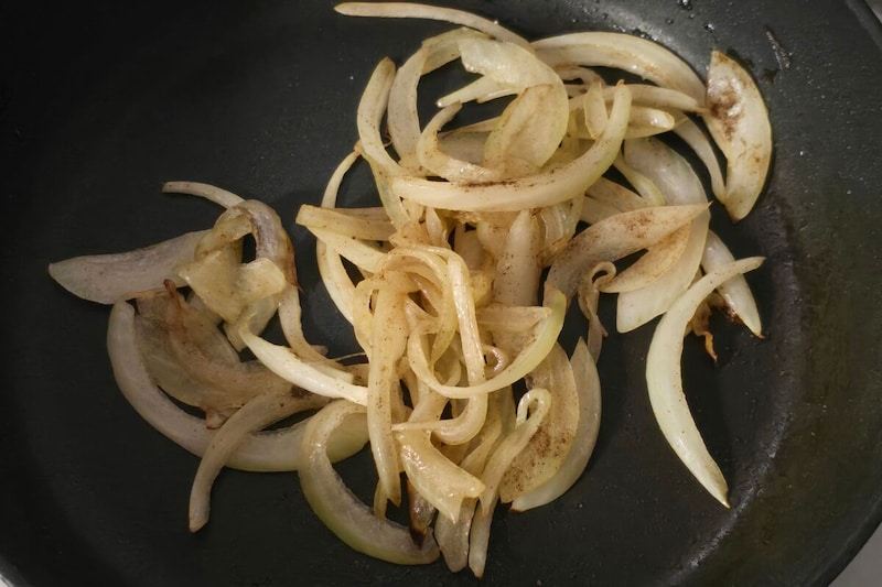 きのこと野沢菜の和風ポテトサラダ・玉ねぎ