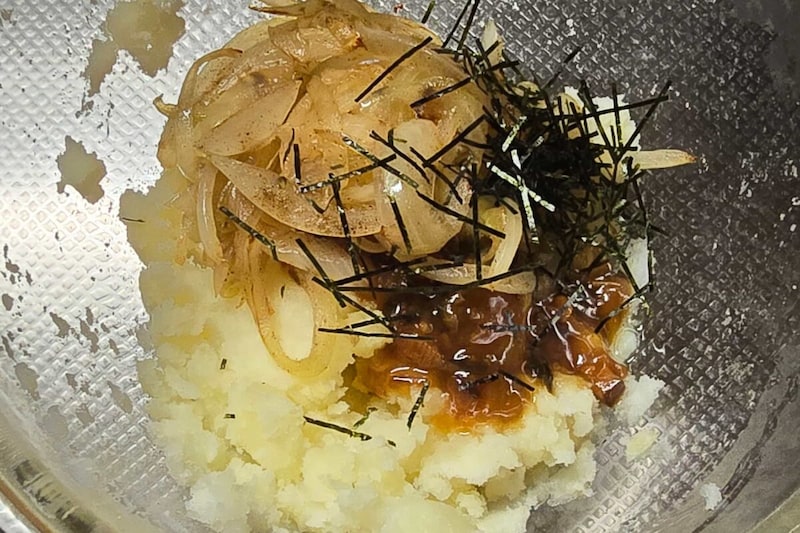 きのこと野沢菜の和風ポテトサラダ・調味料