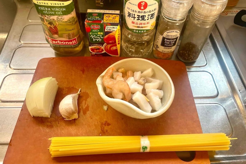 簡単ペスカトーレ