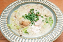 笠原将弘さんの牛乳で作れる「白菜の和風クリーム煮」　やさしい味で体が温まる