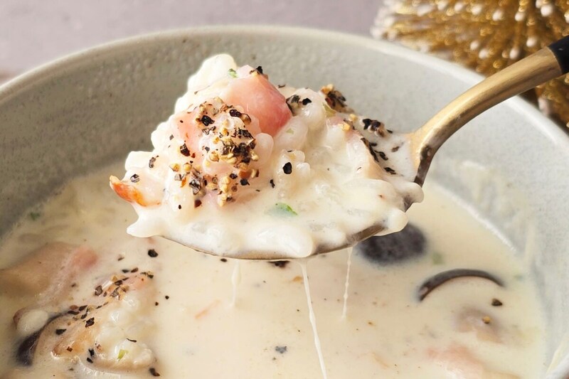 マグカップでチーズリゾット・実食