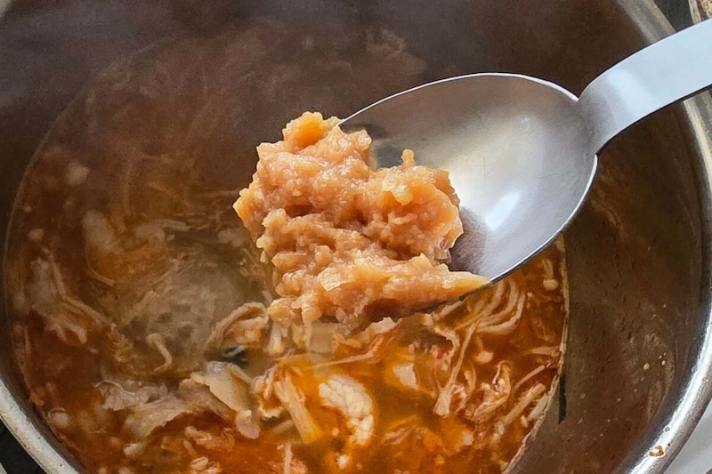 春雨豚キムチスープ・味噌