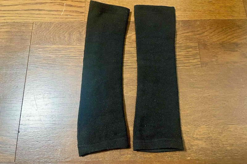 裏起毛パイルレッグウォーマー