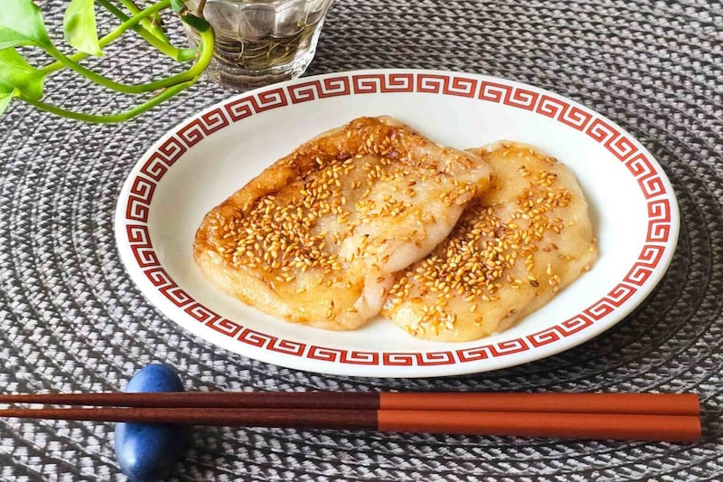 あまじょっぱいごま餅