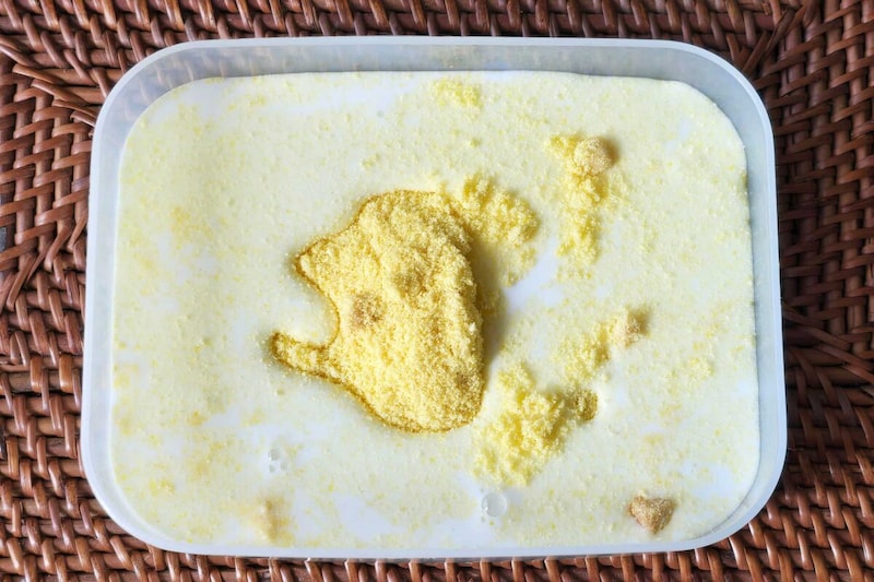 コーンスープでとろける餅・粉