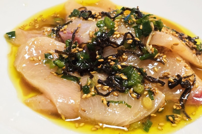 ブリの濃厚ダレ和え・完成