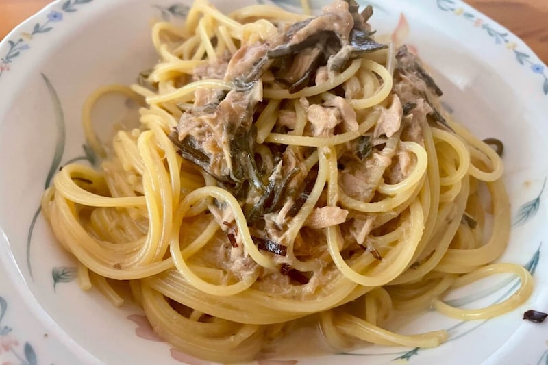 ツナわさびパスタ