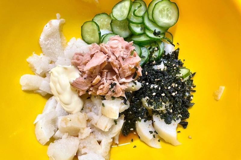 長芋とツナのポテトサラダ