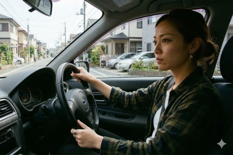 運転をする女性のイメージ