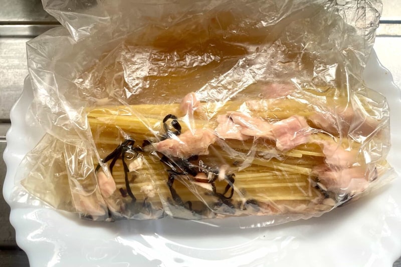 塩昆布ツナパスタ