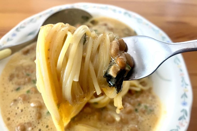 どハマり納豆パスタ