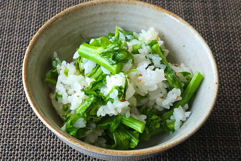 長谷川あかりさんの「菜の花ごはん」で決まり　炊飯器で“保温”するだけ