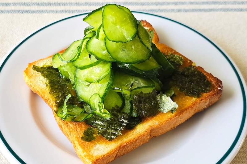 長谷川あかりさん、きゅうり1本のせる「トースト」に衝撃　半信半疑で食べたら…