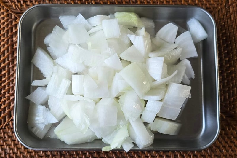 新玉ねぎと海苔のチーズ入りチヂミ