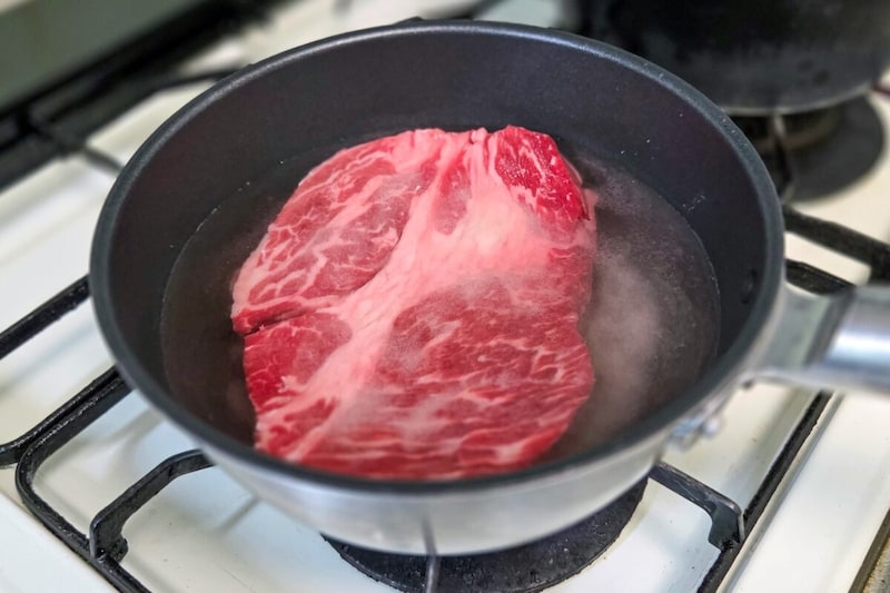 茹でステーキ