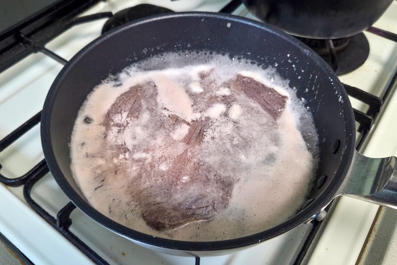 茹でステーキ