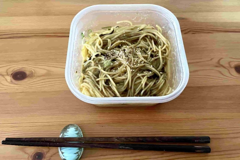 海苔わさびパスタ