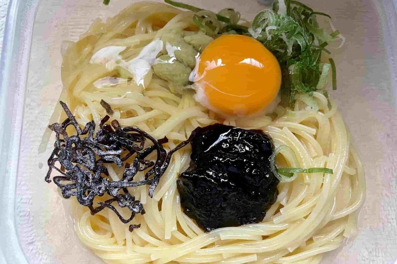 海苔わさびパスタ