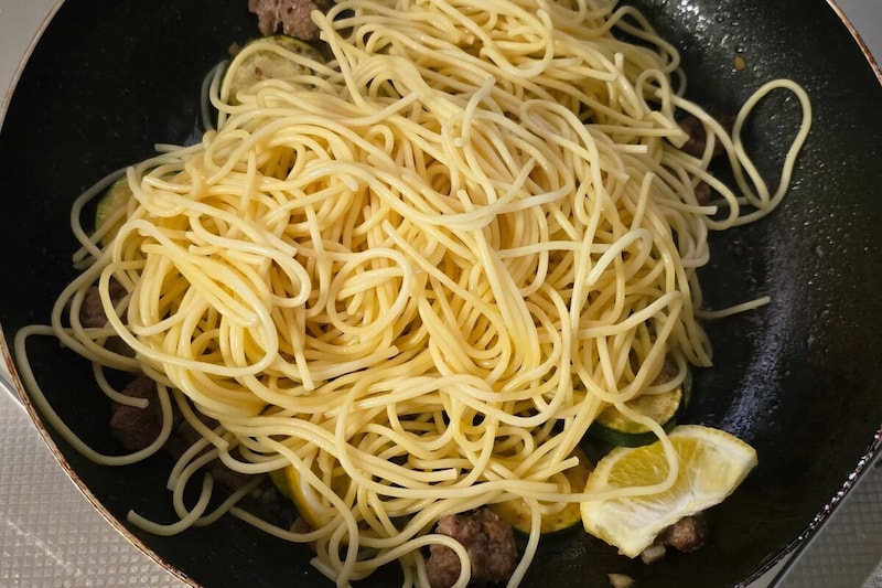 究極のズッキーニとレモンのパスタ