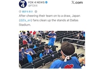 W杯初戦終えた日本サポーター、試合直後の行動に世界が驚き　「素晴らしい」と称賛相次ぐ