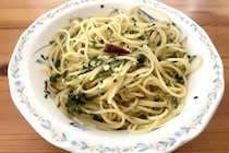 ペペロンチーノに大葉を入れたら大正解　ワンパンで作れて超ラク