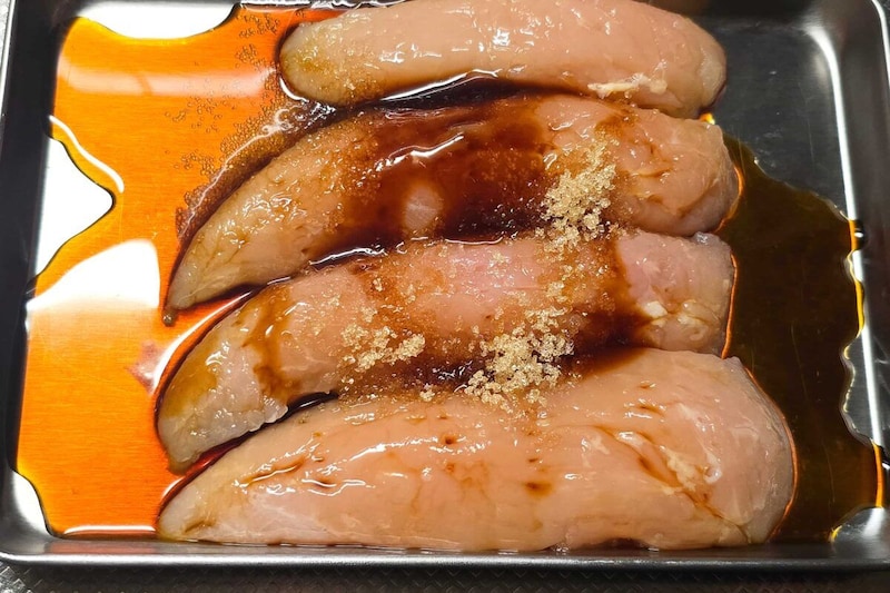 ささみの漬け焼き