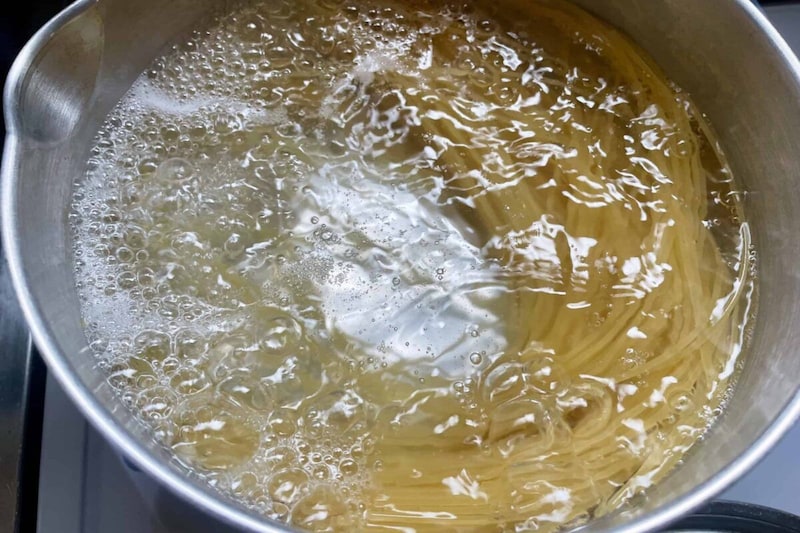 薬味たっぷり納豆パスタ