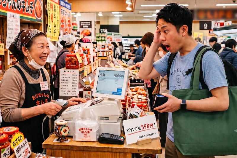 スーパーの一角にあるキムチ量り売りは罠? レジ会計4桁に男性が仰天「私もやられた」「2度と買わない」