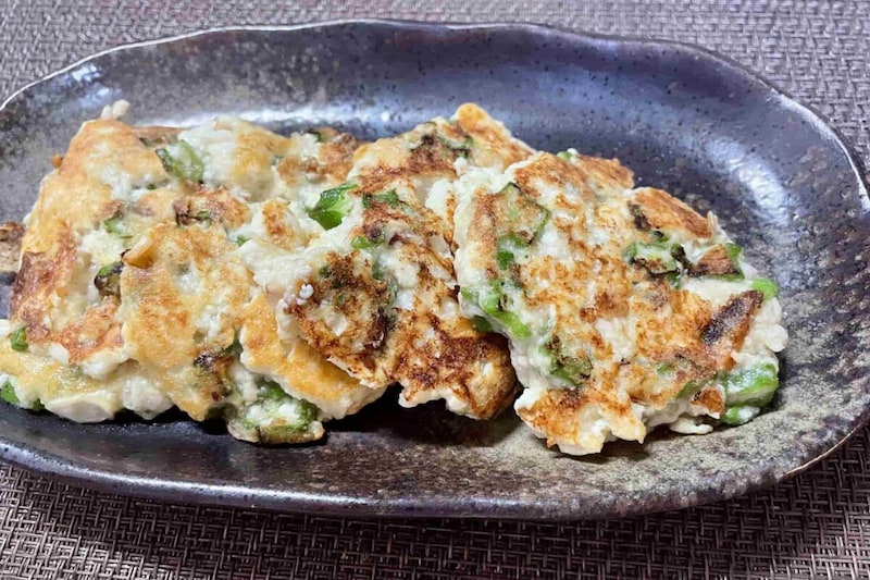 オクラおかかマヨ焼き
