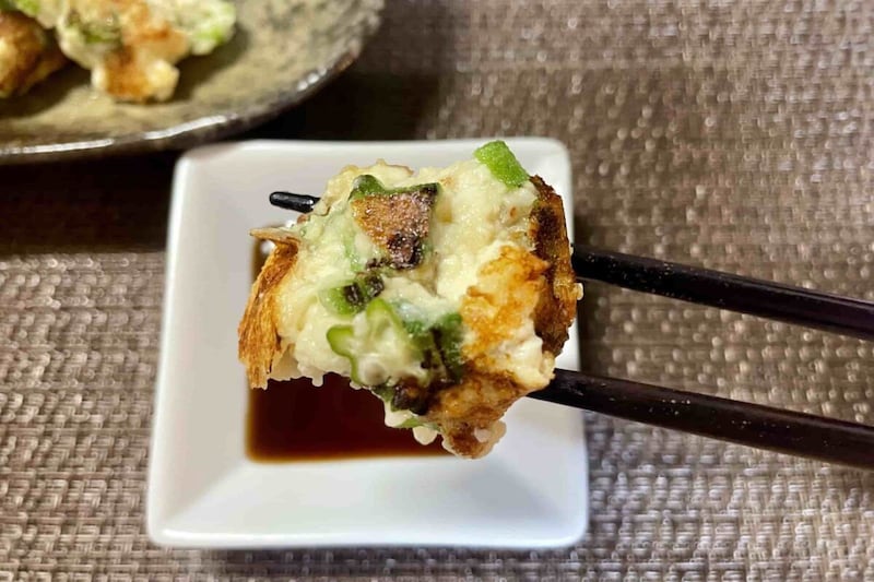 オクラおかかマヨ焼き