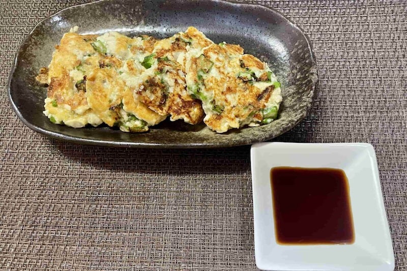 オクラおかかマヨ焼き