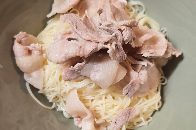 ねぎ塩豚しゃぶそうめん