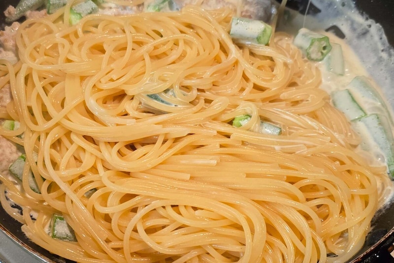 柚子胡椒香るクリームパスタ