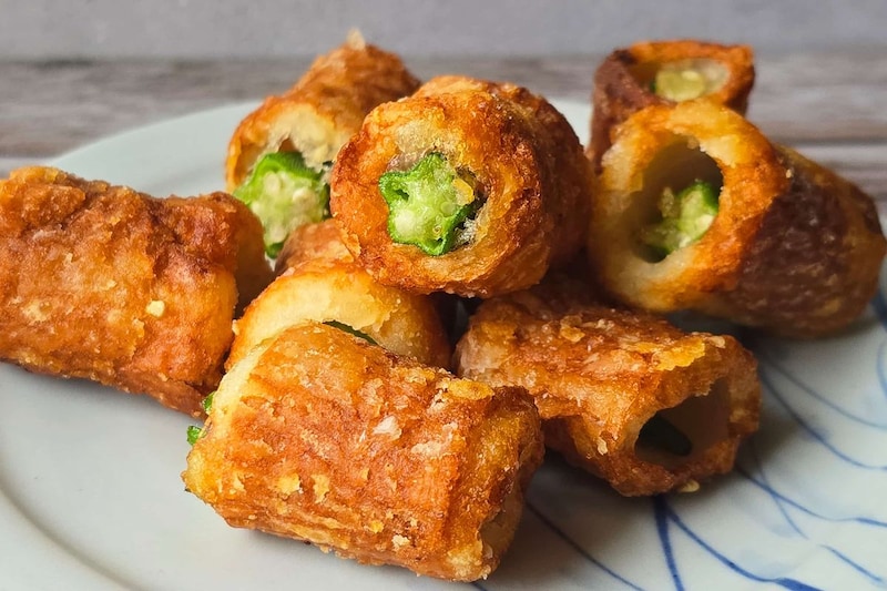 この食べ方天才すぎ ちくわにオクラを詰めた「ザクザクおつまみ」がクセになる