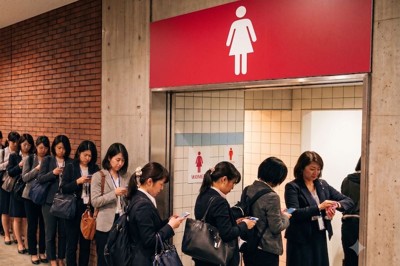 和式だけ空いてるトイレ行列、大阪民のとった行動が流石だった 「東京はしないの?」と話題に…